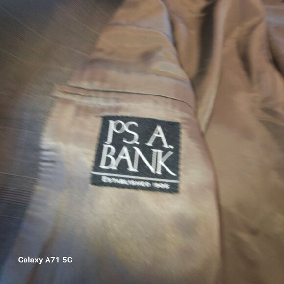 Jos A Banks Men Multi Color Blazer 95% Wool 5% Cashmere Lined 3 Front Pockets 3 - Picture 6 of 8